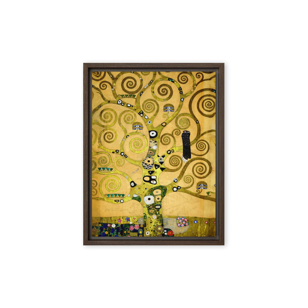 Leinwand - Gustav Klimt, der Lebensbaum Braun / 31x41 cm (12″×16″) artlia