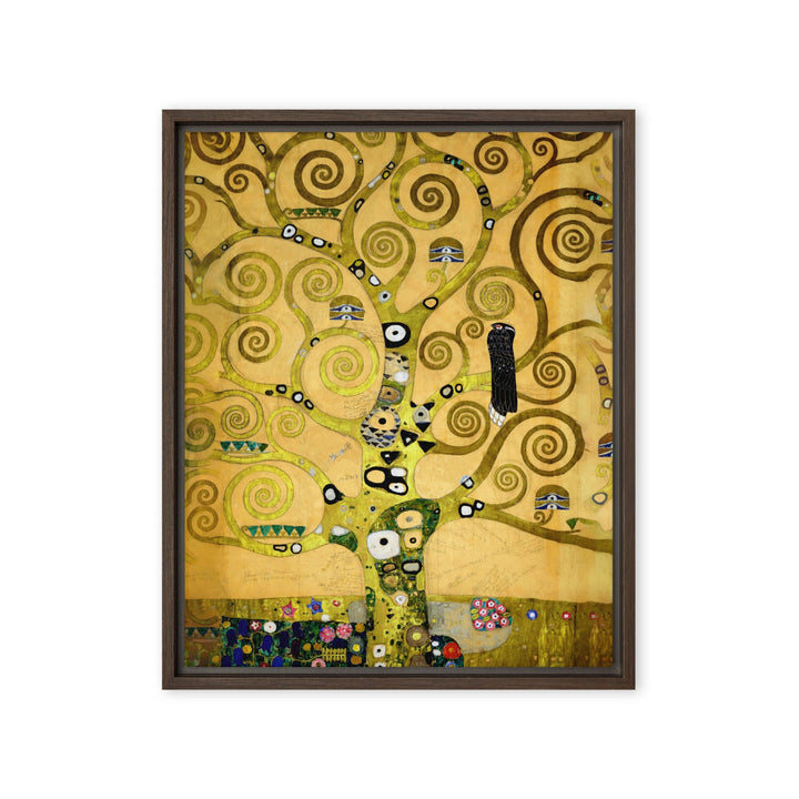 Leinwand - Gustav Klimt, der Lebensbaum Braun / 41x51 cm (16″×20″) artlia