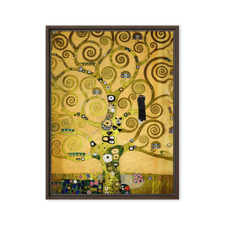 Leinwand - Gustav Klimt, der Lebensbaum Braun / 46x61 cm (18″×24″) artlia