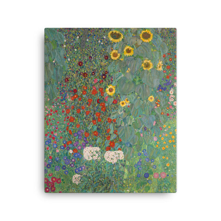 Gerahmte Leinwand - Gustav Klimt, Garten mit Sonnenblumen ohne Rahmen / 41x51 cm (16″×20″) artlia