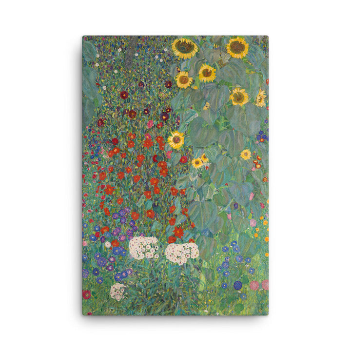 Gerahmte Leinwand - Gustav Klimt, Garten mit Sonnenblumen ohne Rahmen / 61x91 cm (24″×36″) artlia