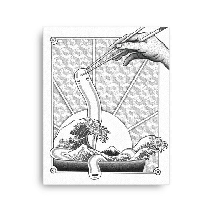 Gerahmte Leinwand - Ghibli Ramen ohne Rahmen / 41x51 cm (16″×20″) artlia
