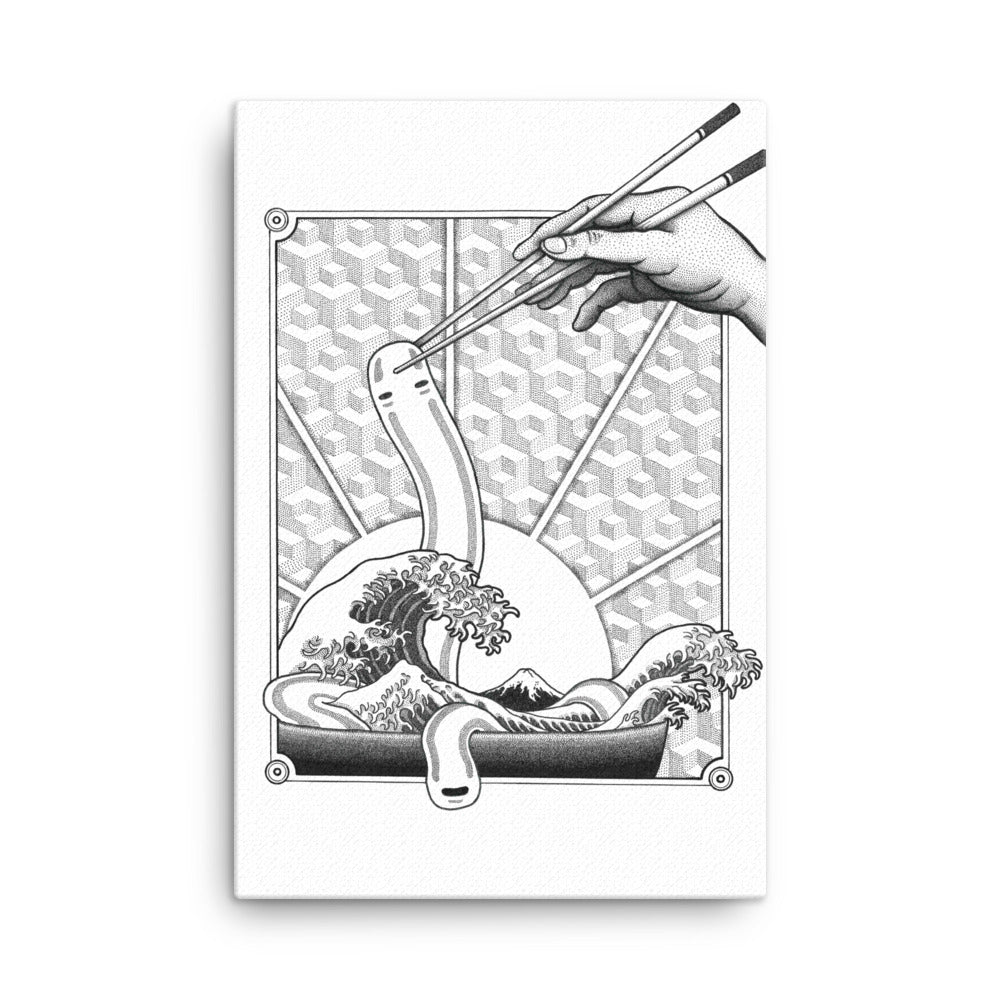 Gerahmte Leinwand - Ghibli Ramen ohne Rahmen / 61x91 cm (24″×36″) artlia