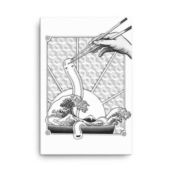Gerahmte Leinwand - Ghibli Ramen ohne Rahmen / 61x91 cm (24″×36″) artlia