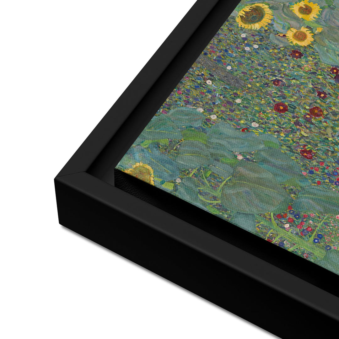 Gerahmte Leinwand - Gustav Klimt, Garten mit Sonnenblumen artlia
