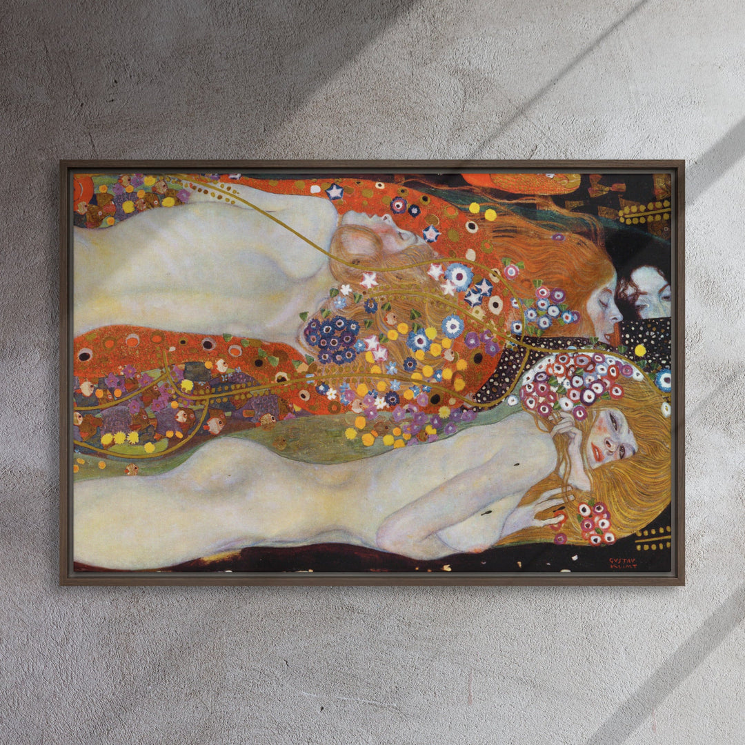 Gerahmte Leinwand - Gustav Klimt, Wasserschlangen II artlia