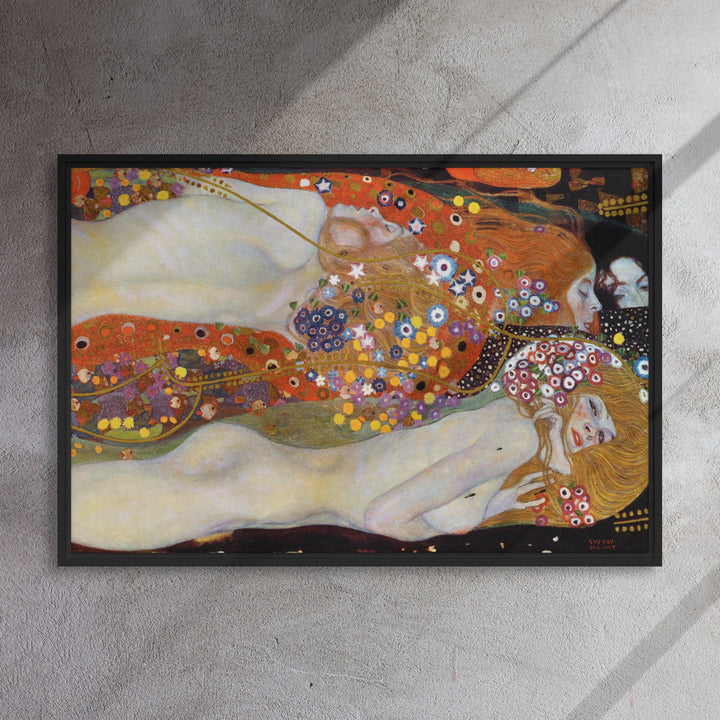 Gerahmte Leinwand - Gustav Klimt, Wasserschlangen II artlia