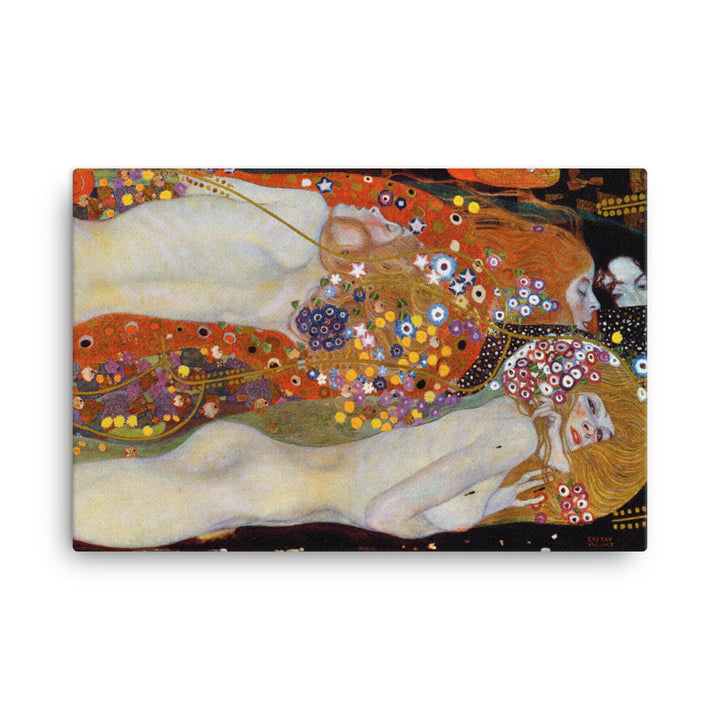 Gerahmte Leinwand - Gustav Klimt, Wasserschlangen II ohne Rahmen / 61x91 cm (24″×36″) artlia