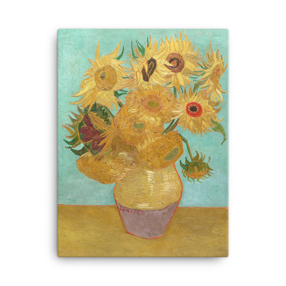Gerahmte Leinwand - Sonnenblumen, 1889 ohne Rahmen / 30x41 cm (12″×16″) artlia