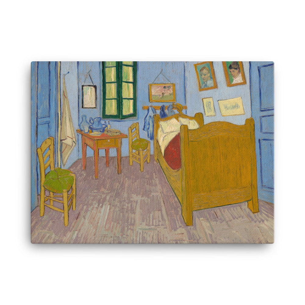 Gerahmte Leinwand - Van Gogh, Das Schlafzimmer in Arles ohne Rahmen / 30x41 cm (12″×16″) artlia