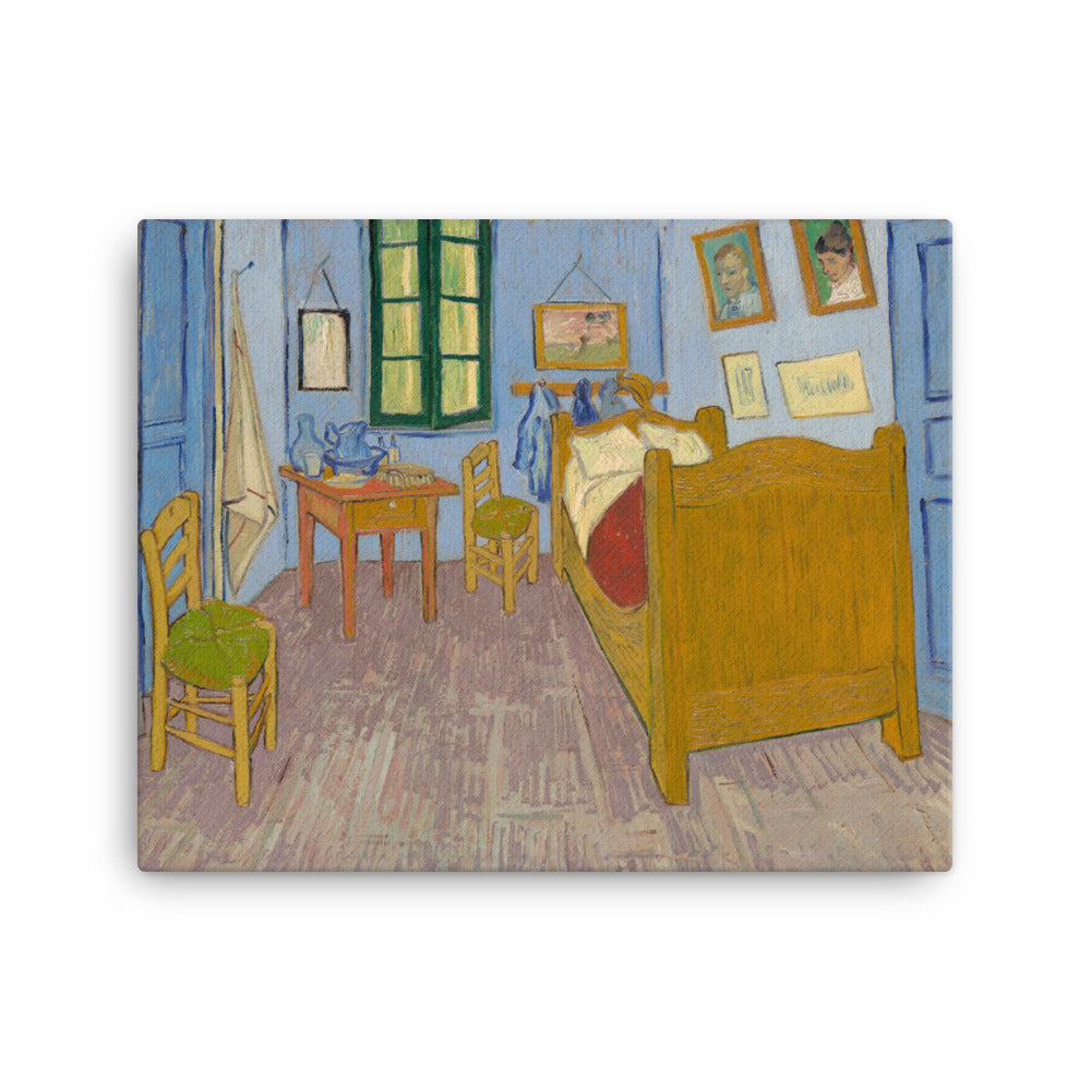 Gerahmte Leinwand - Van Gogh, Das Schlafzimmer in Arles ohne Rahmen / 41x51 cm (16″×20″) artlia