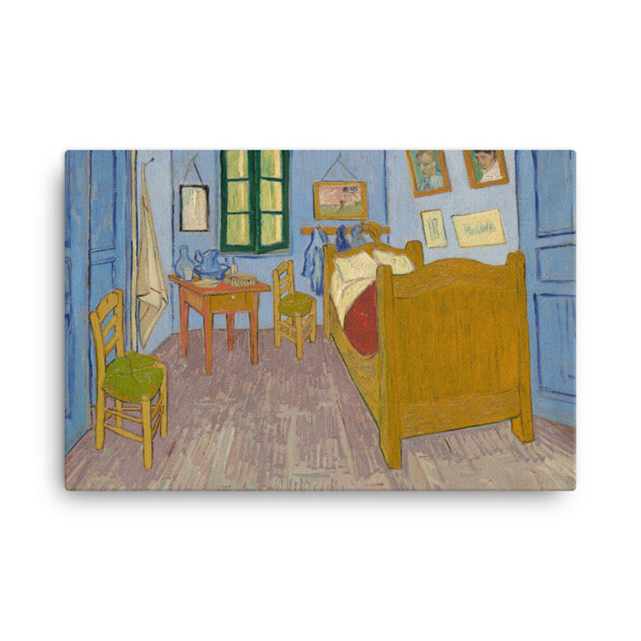Gerahmte Leinwand - Van Gogh, Das Schlafzimmer in Arles ohne Rahmen / 61x91 cm (24″×36″) artlia