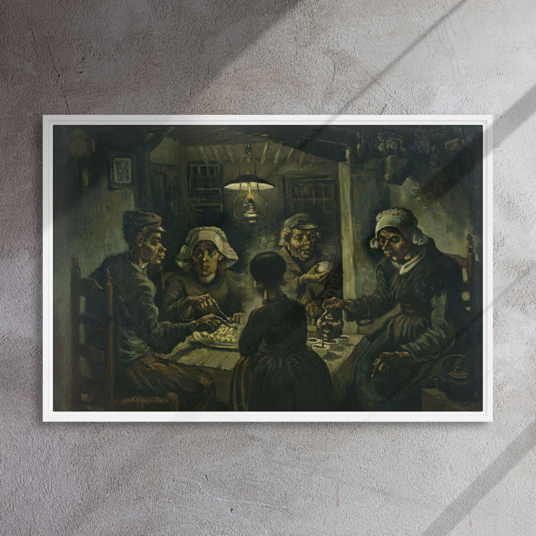 Gerahmte Leinwand - Van Gogh, Katoffelesser 1885 artlia