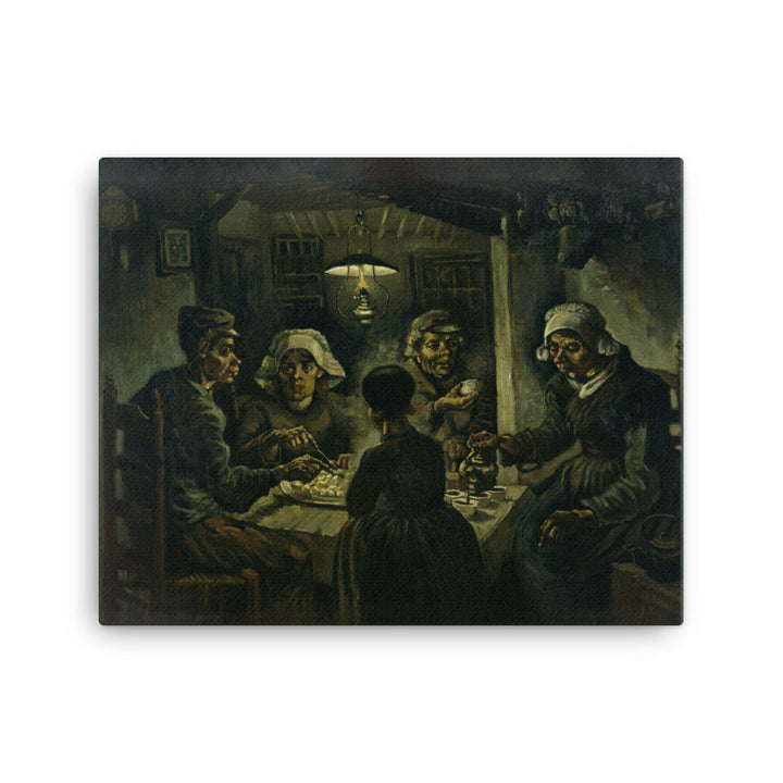 Gerahmte Leinwand - Van Gogh, Katoffelesser 1885 ohne Rahmen / 41x51 cm (16″×20″) artlia