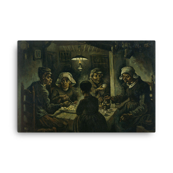 Gerahmte Leinwand - Van Gogh, Katoffelesser 1885 ohne Rahmen / 61x91 cm (24″×36″) artlia