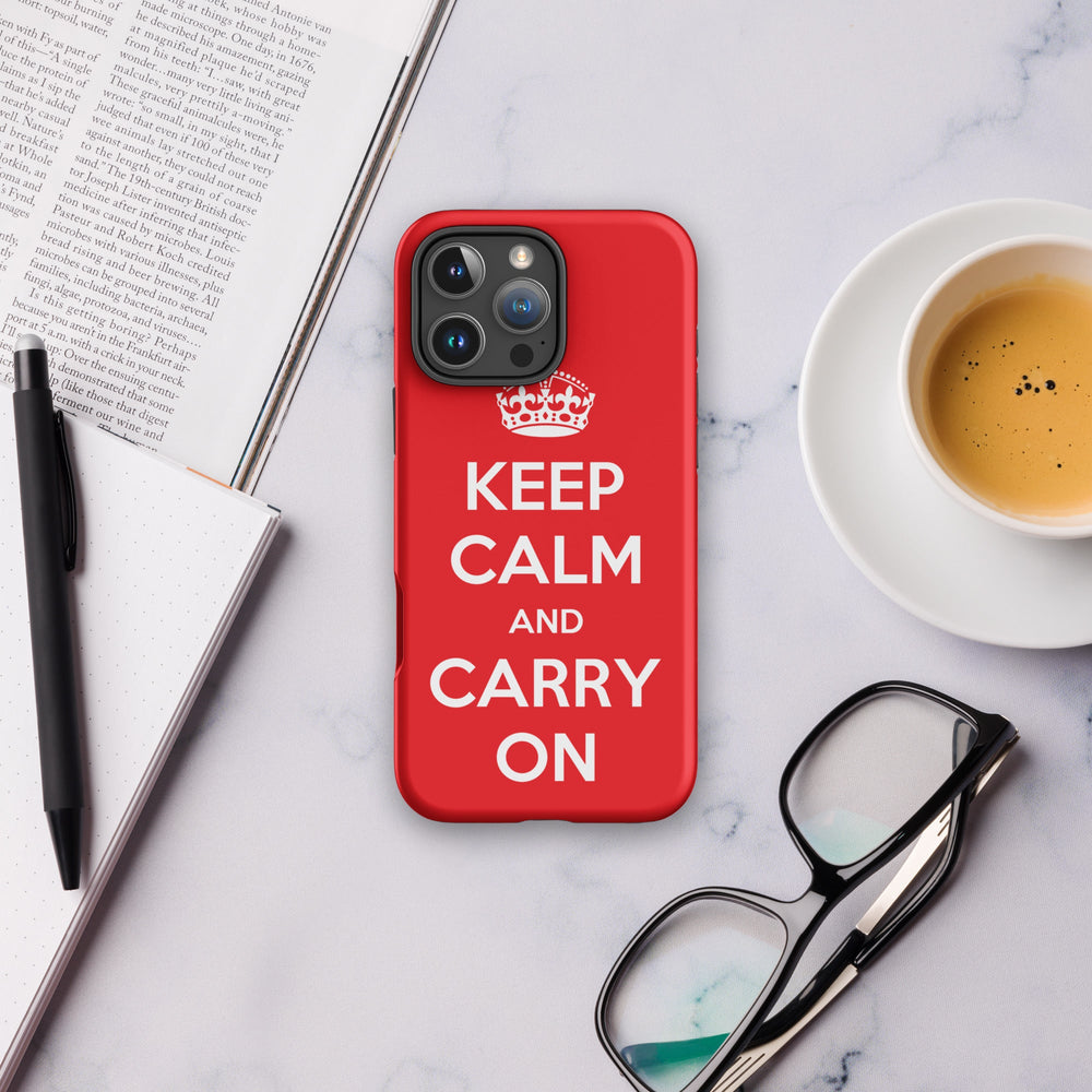 Hardcase iPhone® Handyhülle - Keep Calm and Carry on artlia
