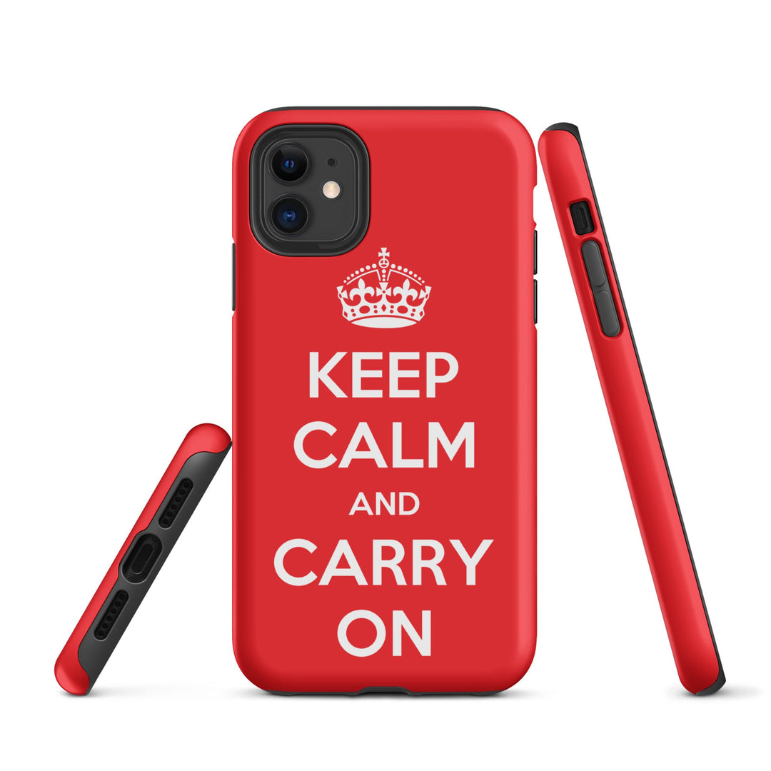 Hardcase iPhone® Handyhülle - Keep Calm and Carry on iPhone 11 artlia