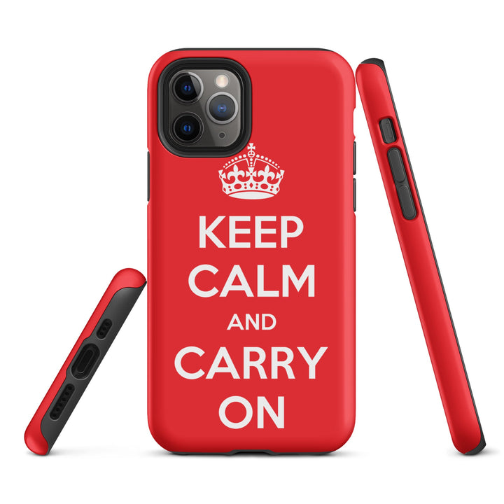 Hardcase iPhone® Handyhülle - Keep Calm and Carry on iPhone 11 Pro artlia