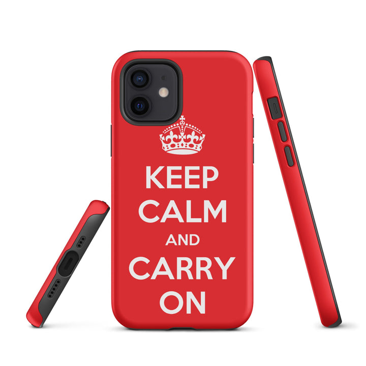 Hardcase iPhone® Handyhülle - Keep Calm and Carry on iPhone 12 artlia