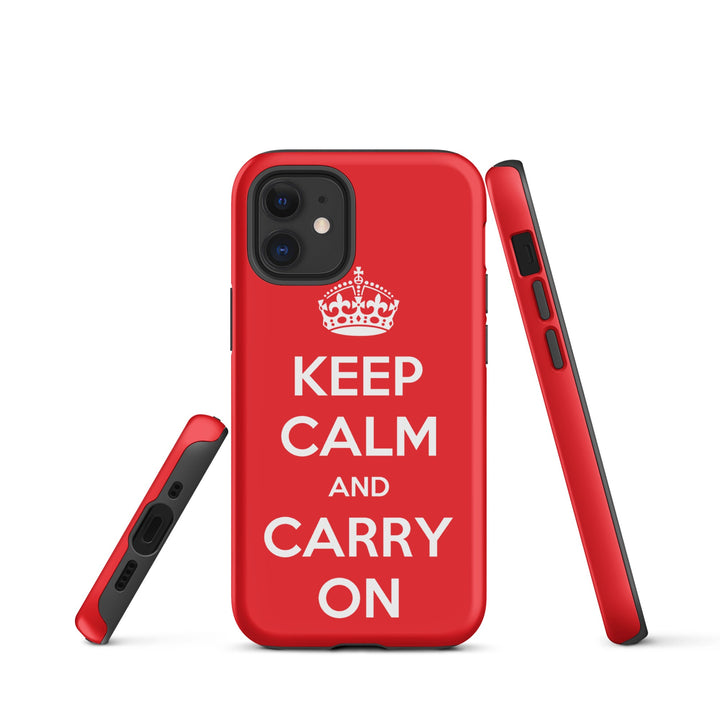 Hardcase iPhone® Handyhülle - Keep Calm and Carry on iPhone 12 mini artlia