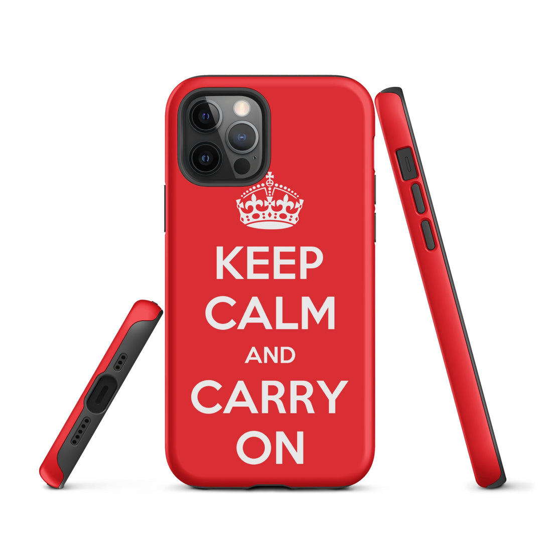 Hardcase iPhone® Handyhülle - Keep Calm and Carry on iPhone 12 Pro artlia