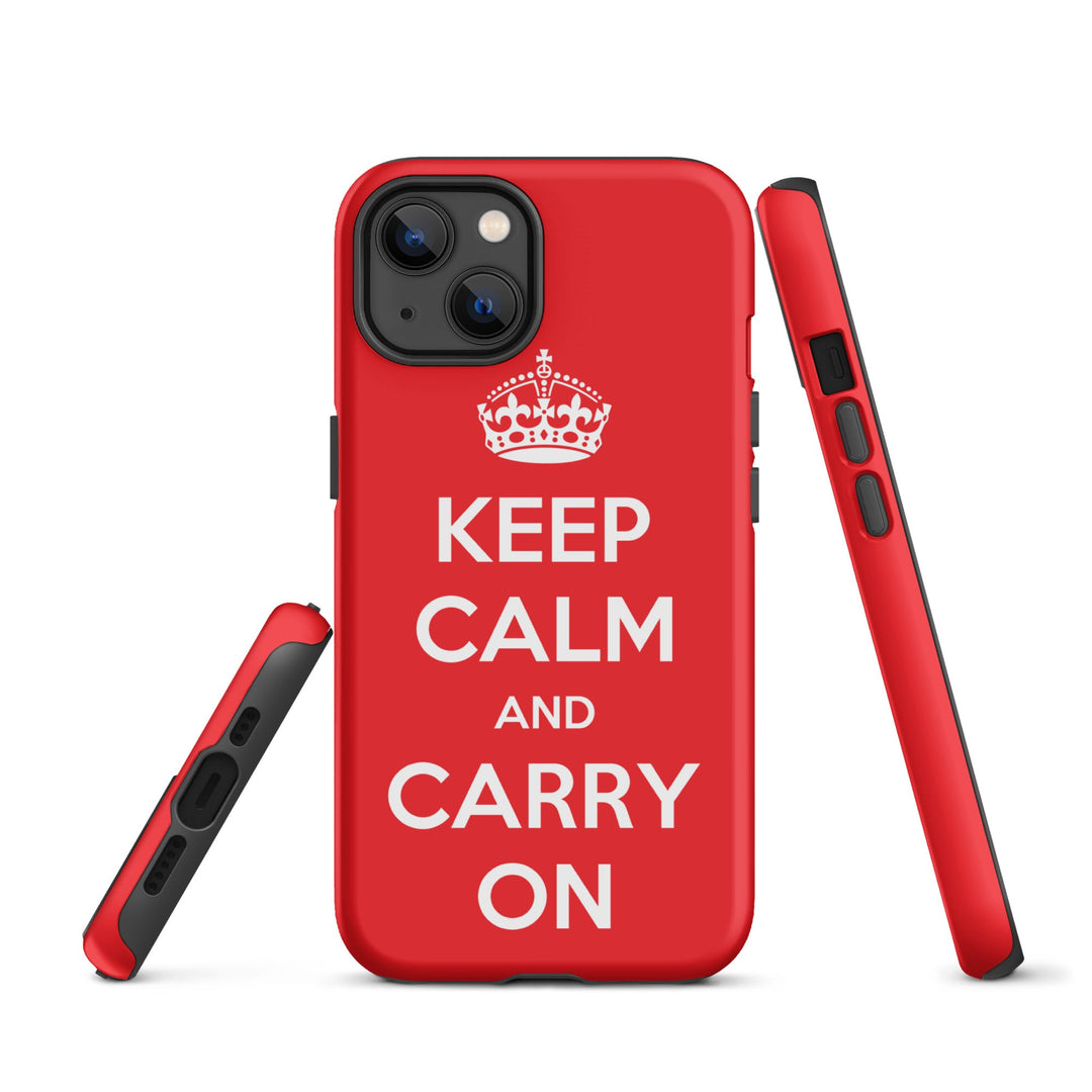 Hardcase iPhone® Handyhülle - Keep Calm and Carry on iPhone 13 artlia