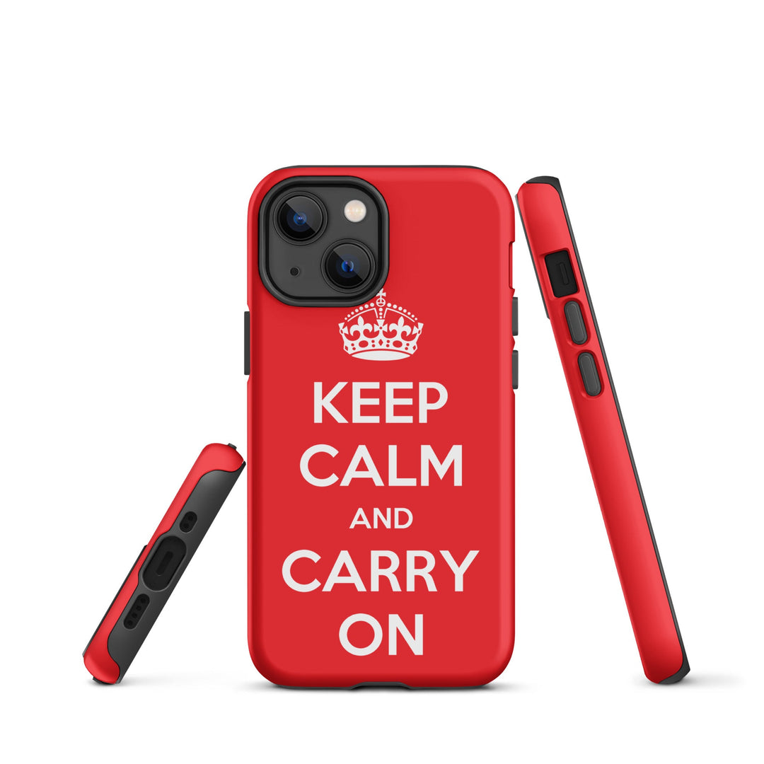 Hardcase iPhone® Handyhülle - Keep Calm and Carry on iPhone 13 mini artlia