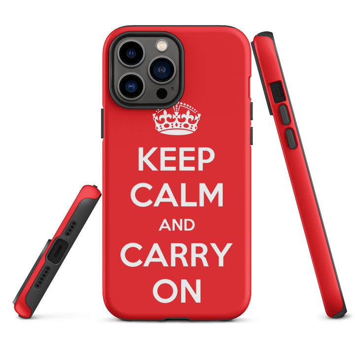 Hardcase iPhone® Handyhülle - Keep Calm and Carry on iPhone 13 Pro Max artlia