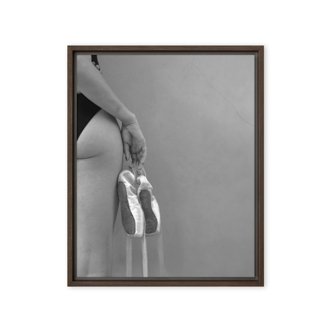 Leinwand - Ballettschuhe Braun / 41x51 cm (16″×20″) artlia
