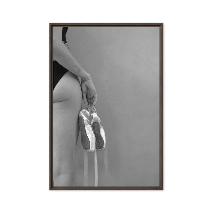 Leinwand - Ballettschuhe Braun / 61x91 cm (24″×36″) artlia