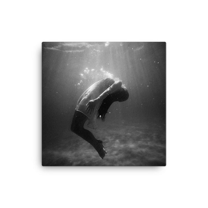 Leinwand - girl in the water 41x41 cm artlia