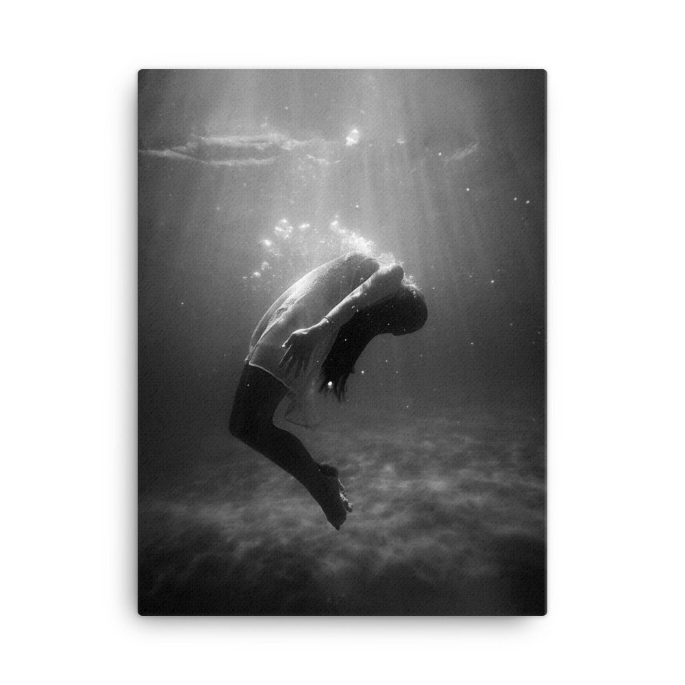 Leinwand - girl in the water 30x41 cm artlia