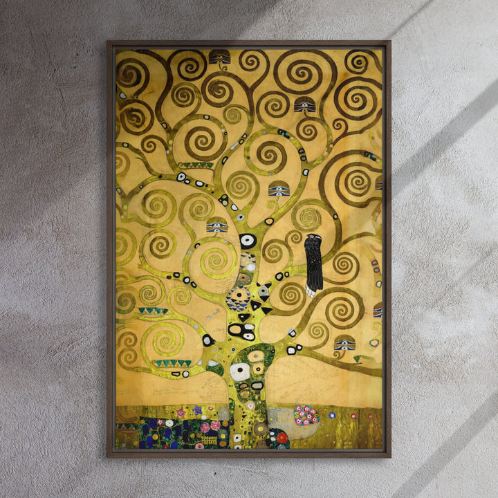 Leinwand - Gustav Klimt, der Lebensbaum Braun / 61x91 cm (24″×36″) artlia