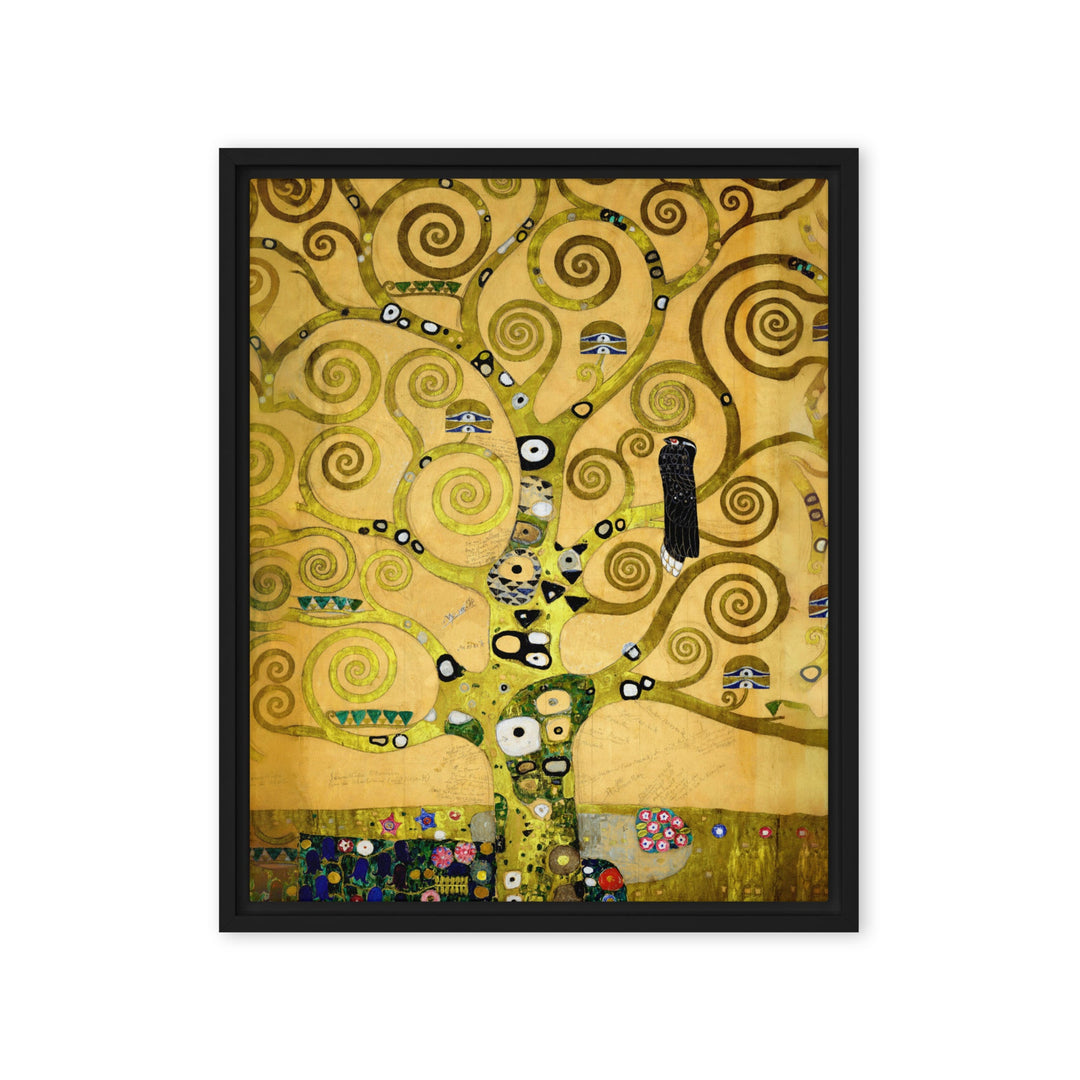 Leinwand - Gustav Klimt, der Lebensbaum Schwarz / 41x51 cm (16″×20″) artlia