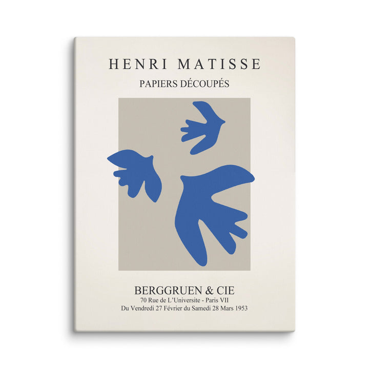 Leinwand - Henri Matisse, blaue Vögel ohne Rahmen / 31x41 cm (12″×16″) artlia