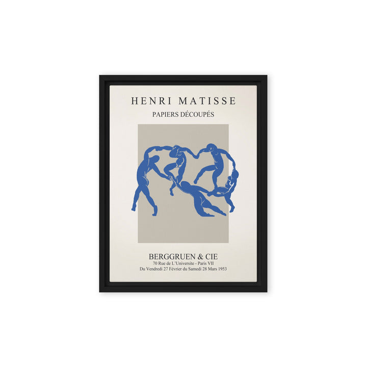 Leinwand - Henri Matisse, Papier Découpés blauer Tanz Schwarz / 31x41 cm (12″×16″) artlia