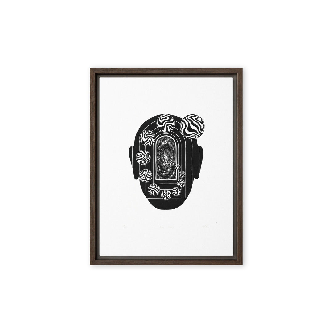 Leinwand - Inner Space Braun / 31x41 cm (12″×16″) artlia