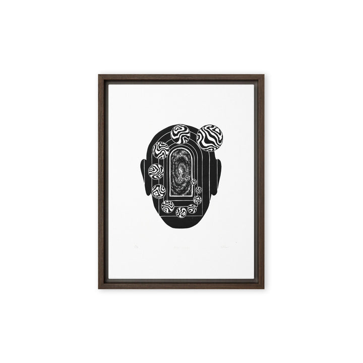 Leinwand - Inner Space Braun / 31x41 cm (12″×16″) artlia
