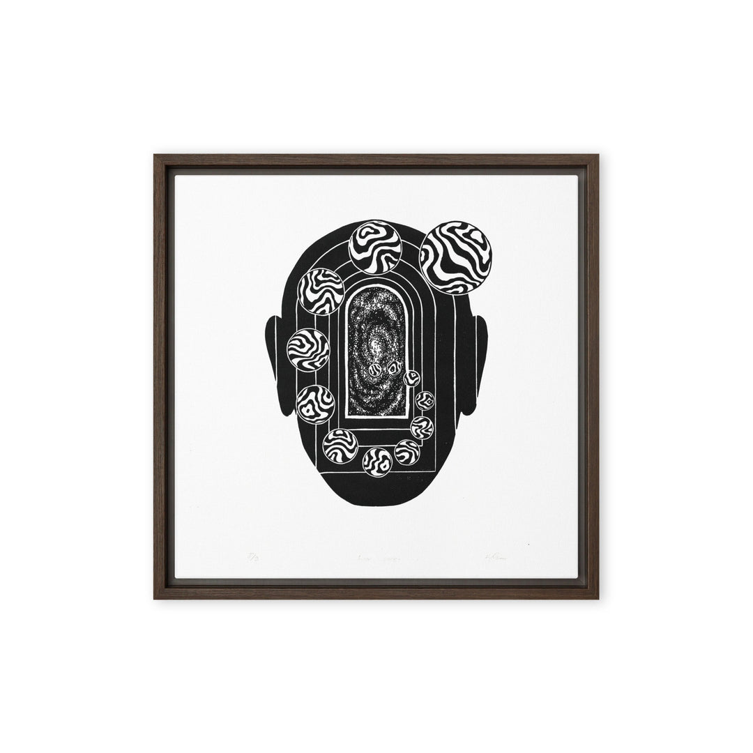 Leinwand - Inner Space Braun / 41x41 cm (16″×16″) artlia