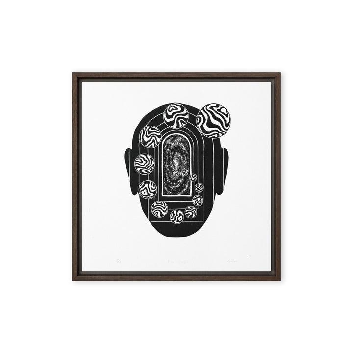 Leinwand - Inner Space Braun / 41x41 cm (16″×16″) artlia