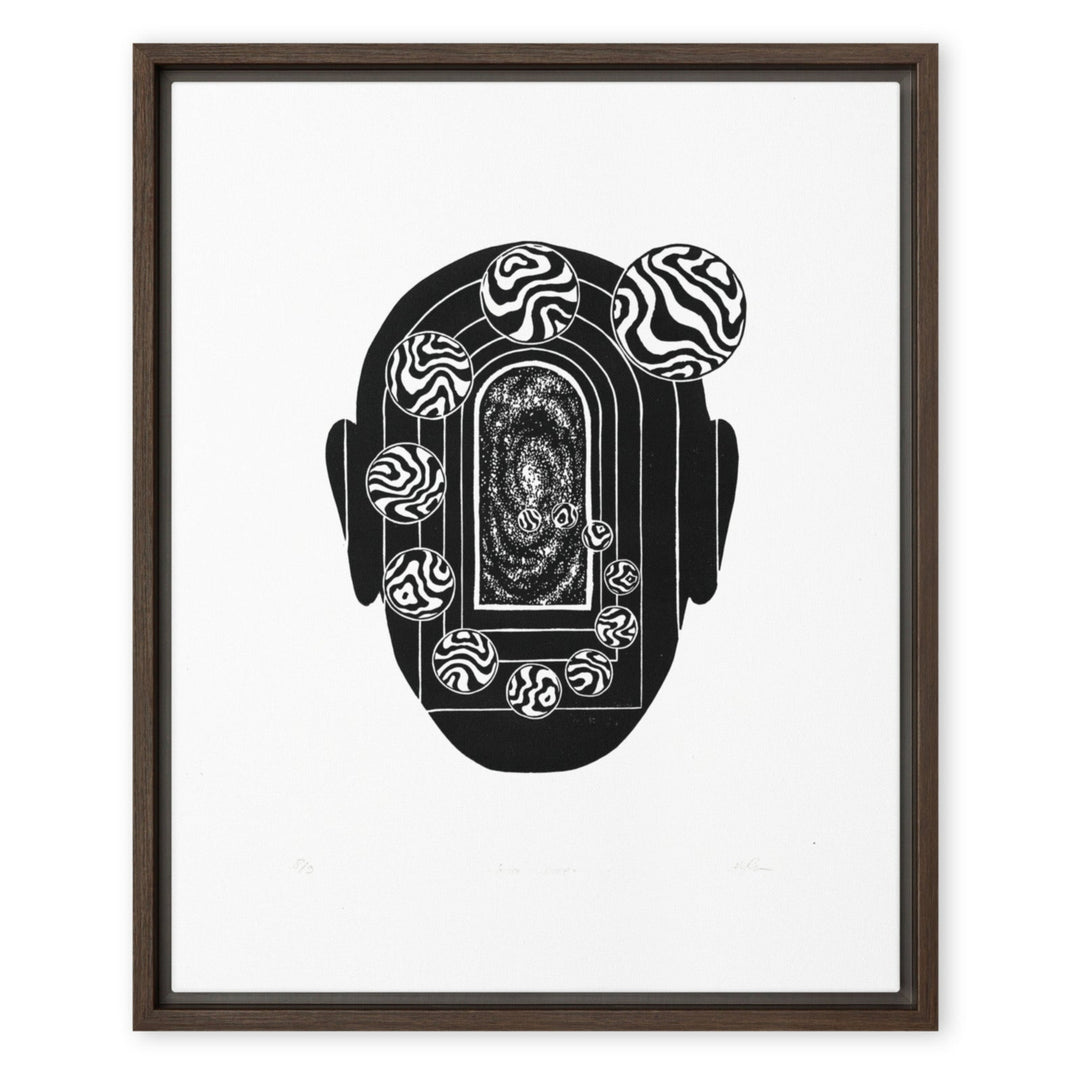 Leinwand - Inner Space Braun / 41x51 cm (16″×20″) artlia