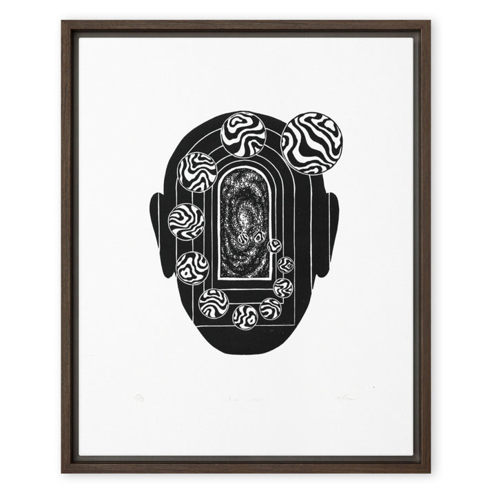 Leinwand - Inner Space Braun / 41x51 cm (16″×20″) artlia