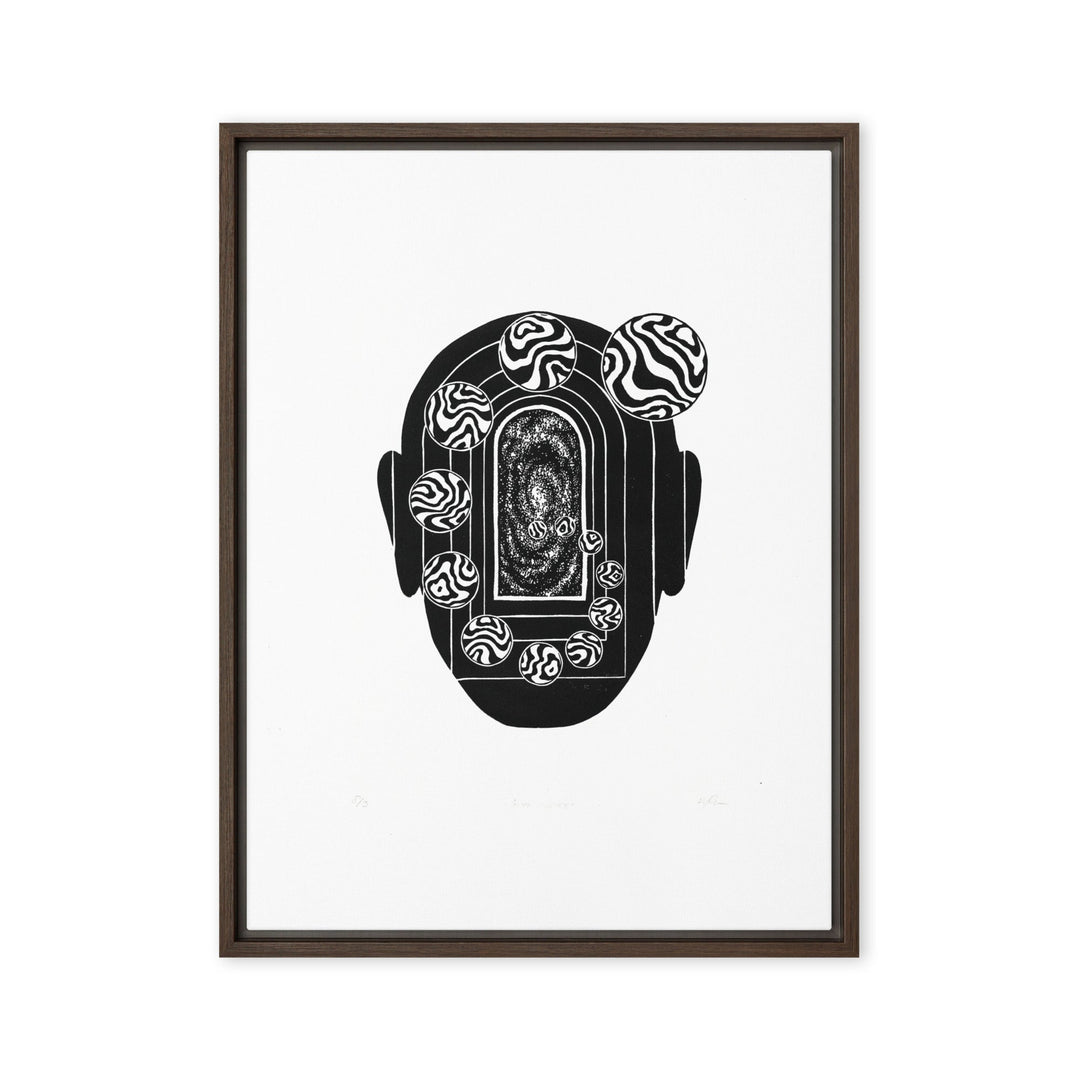 Leinwand - Inner Space Braun / 46x61 cm (18″×24″) artlia
