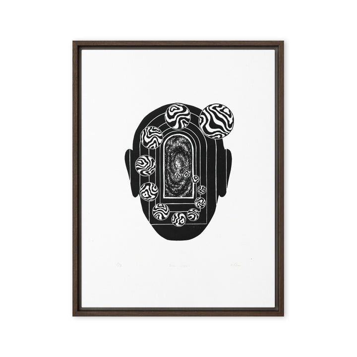 Leinwand - Inner Space Braun / 46x61 cm (18″×24″) artlia