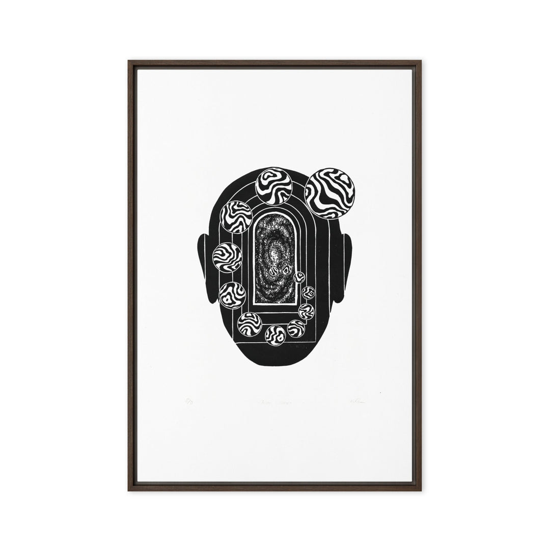 Leinwand - Inner Space Braun / 61x91 cm (24″×36″) artlia