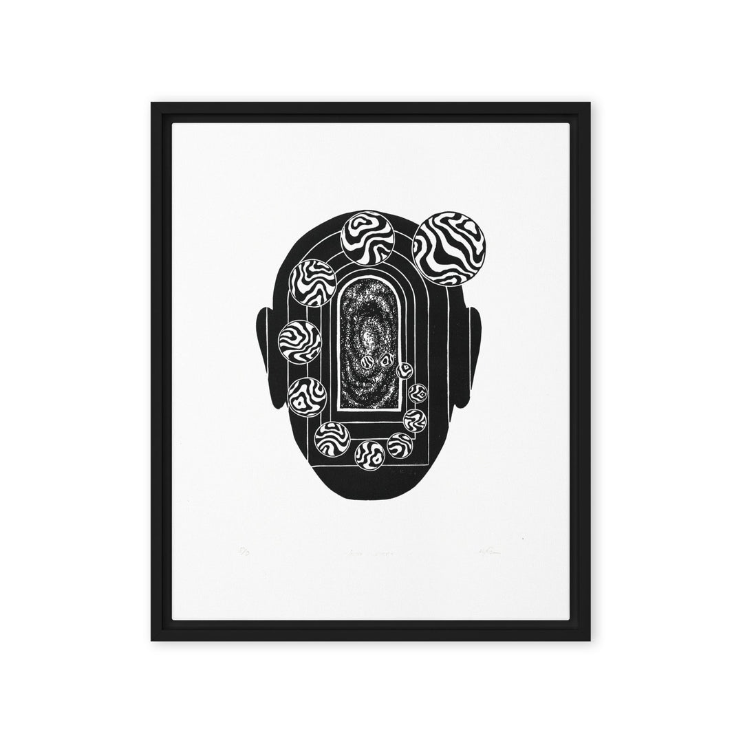Leinwand - Inner Space Schwarz / 41x51 cm (16″×20″) artlia
