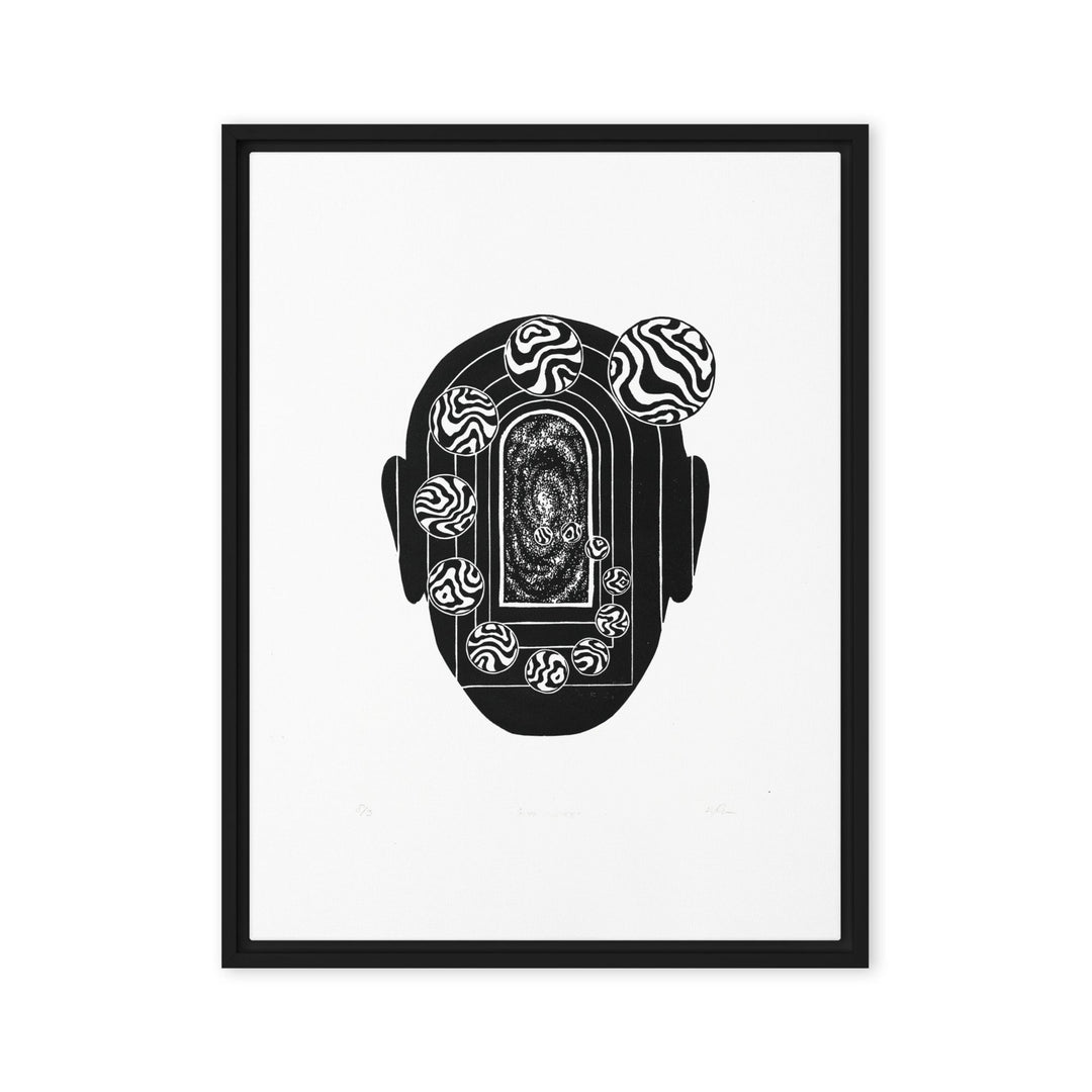 Leinwand - Inner Space Schwarz / 46x61 cm (18″×24″) artlia