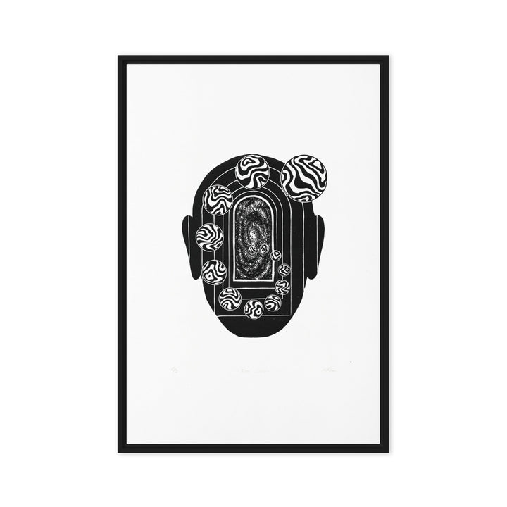 Leinwand - Inner Space Schwarz / 61x91 cm (24″×36″) artlia