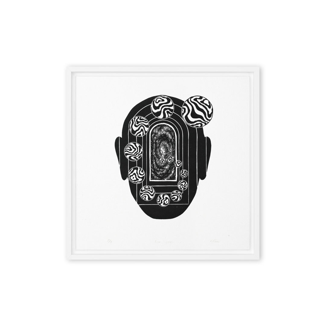 Leinwand - Inner Space Weiß / 41x41 cm (16″×16″) artlia