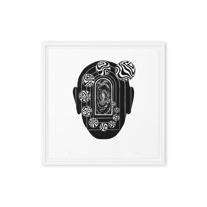 Leinwand - Inner Space Weiß / 41x41 cm (16″×16″) artlia